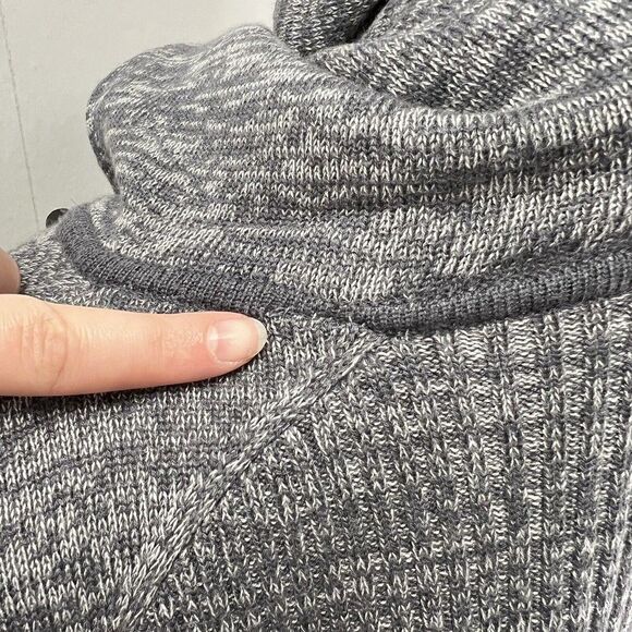 Lululemon Peace of Mind Wrap Hooded Sweater  Cardigan Dark Slate Size 8 - Picture 14 of 14